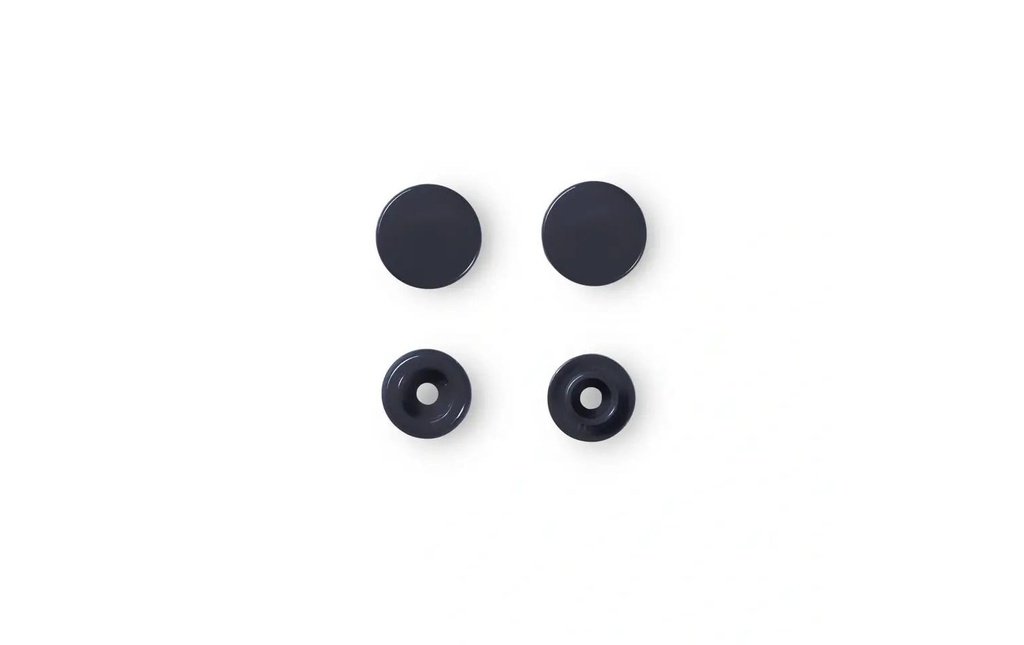 Prym Boutons poussoirs Boutons de couleur Gris, Ø 12,4 mm, 30 pièces