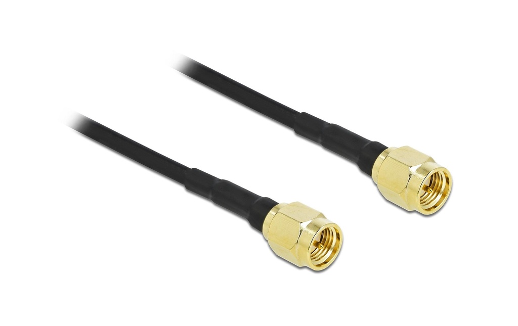 Delock Câbles d’antenne LTE/5G, LMR/CFD100 SMA à SMA, 2 m