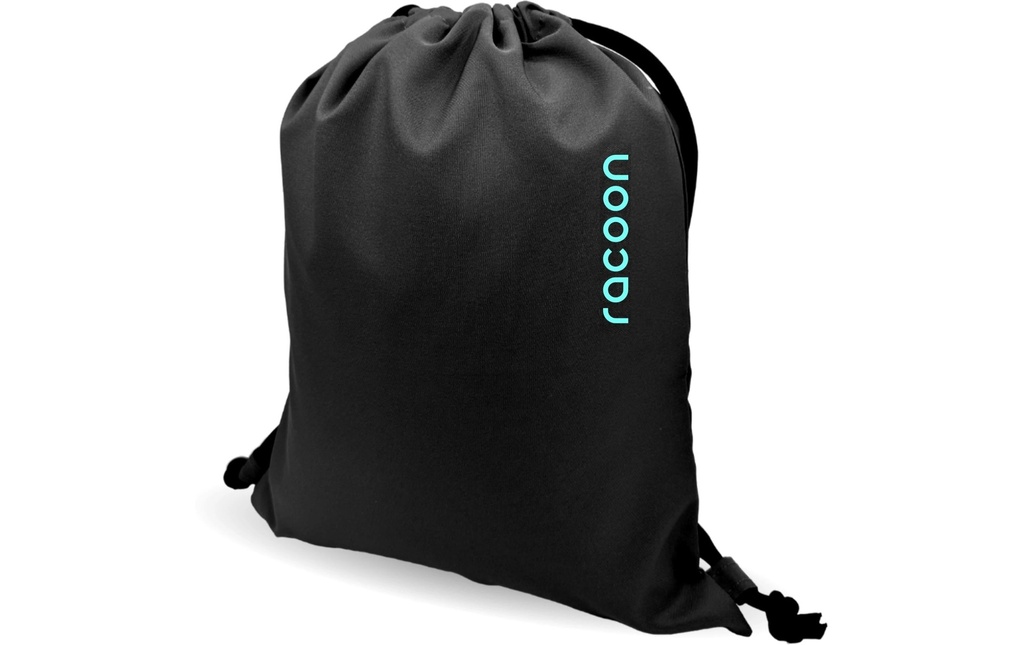 Racoon Sac de gym Sac de sport XL noir/menthe, 40 x 48 cm