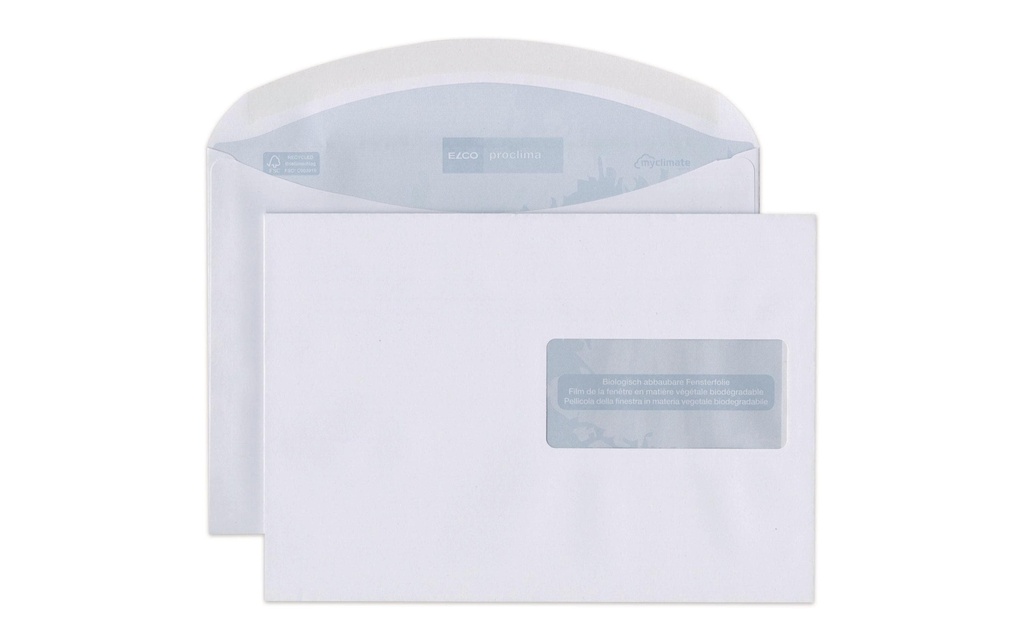 ELCO Enveloppe Proclima C5 avec fenêtre à droite, 500 pièces