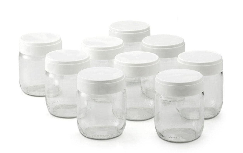 TTM Pots de yaourt 9 pièces, 0.18 l, Transparent