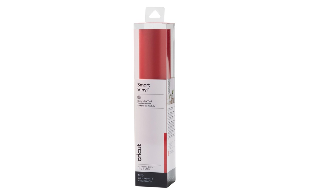 Cricut Film de vinyle Smart détachable 33 x 366 cm, 1 Pièce/s, Rouge