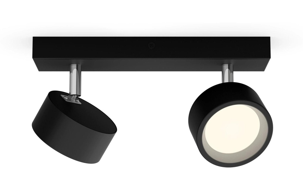 Philips Spot encastré Bracia 2 x 5.5W 2700K Noir