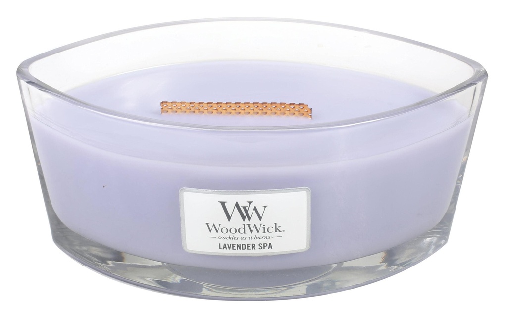 Woodwick Bougie parfumée Lavender Spa Ellipse