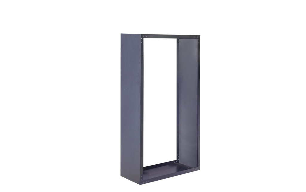 Innovesta Étagère à bois Métal, 75 x 35 x 149 cm, noir