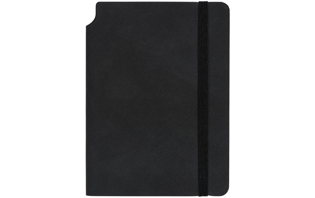 Kolma Bloc-notes Smooth A6, Vierge, noir