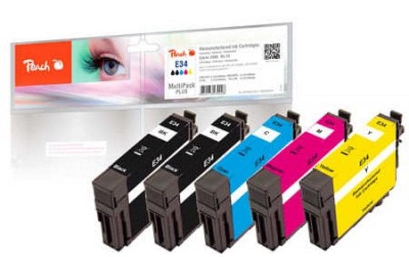 Peach Encre pour Epson No 34 2x BK, C, M, Y