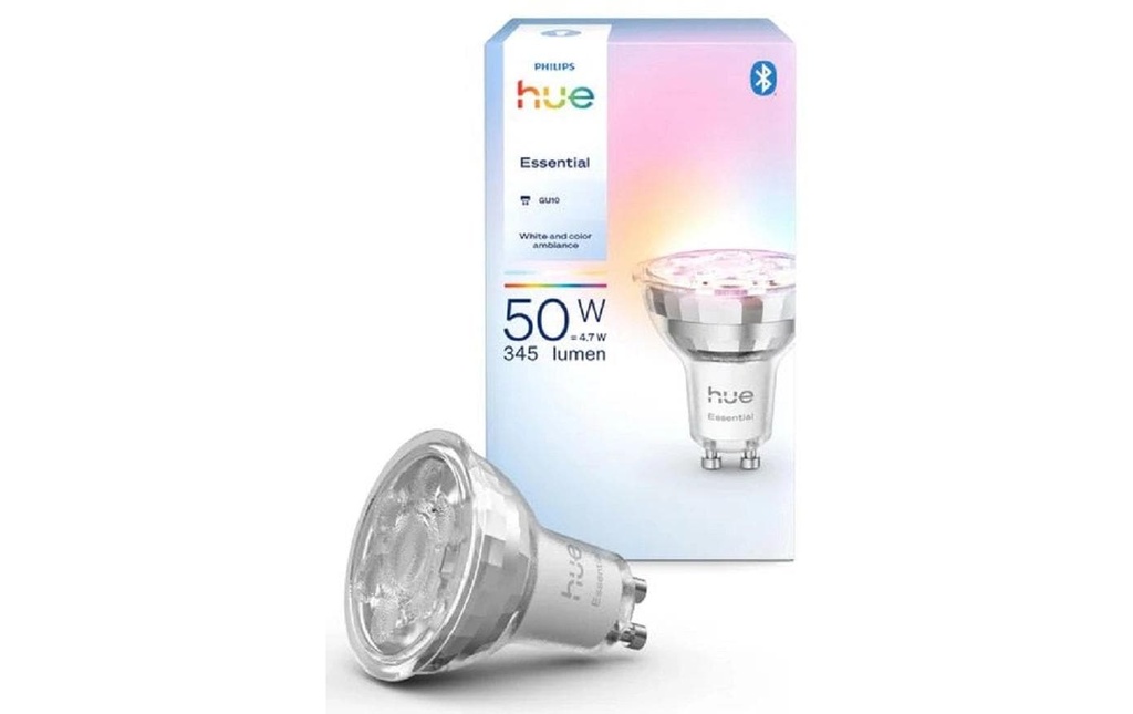 Philips Hue Ampoules Essential, GU10, 4.7 W, White & Colour