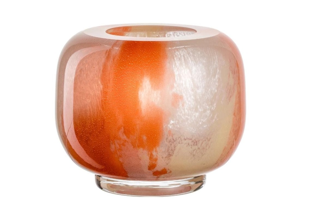 LEONARDO Vase Cipria Due 11 cm, Orange/Crème