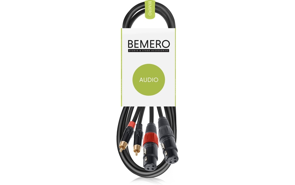 Bemero Câble de connexion audio BAC2544-150BK Noir