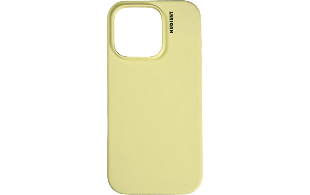 Nudient Coque arrière Étui de base iPhone 16 Pro Max Jaune pâle