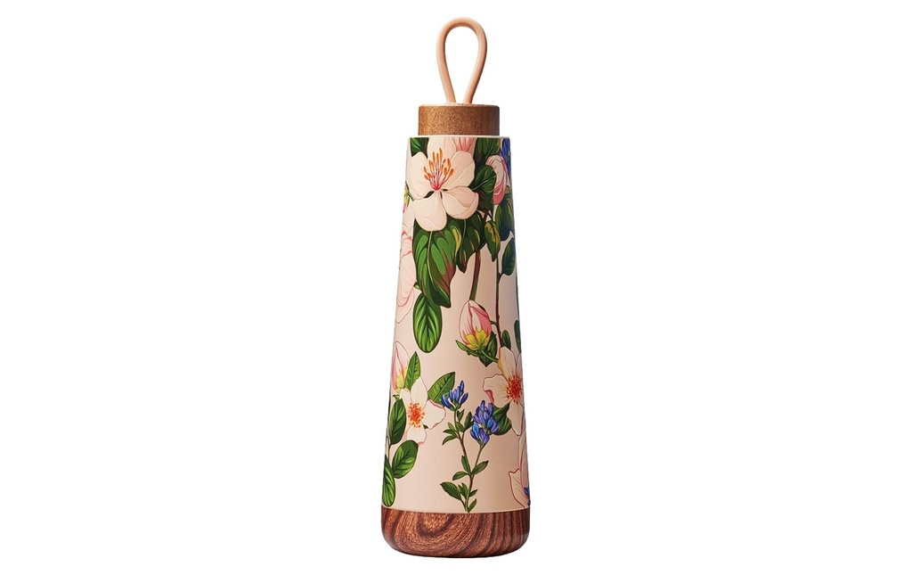 BioLoco Bouteille isotherme Loop-Afternoon table 500 ml, Beige/Vert