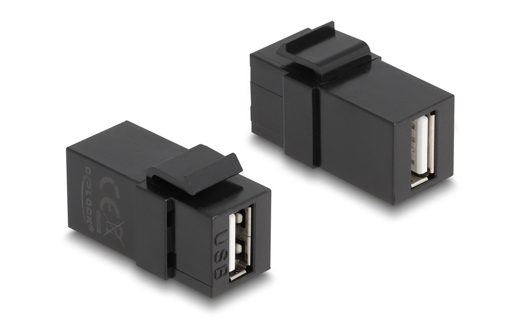 Delock Module Keystone USB 2.0 A Noir