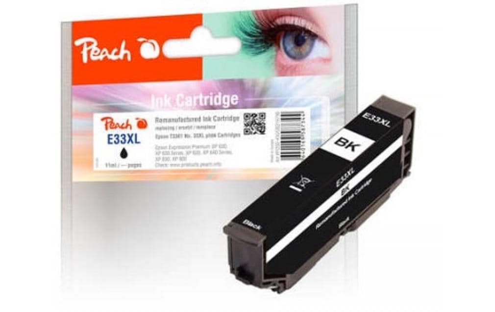 Peach Encre pour Epson T3361, No 33XL Photo Black