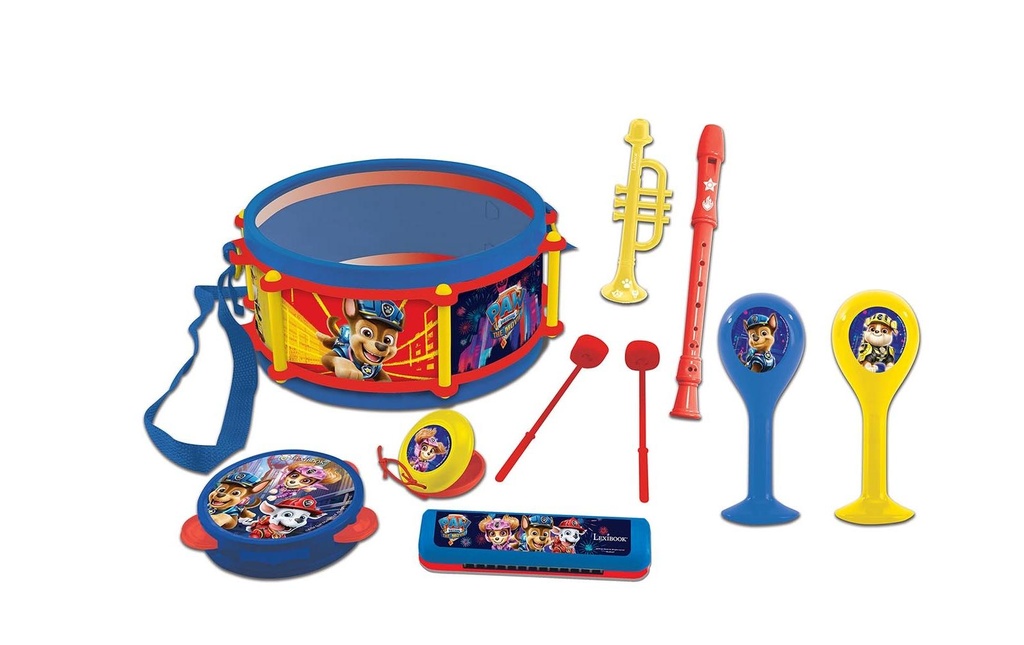 Lexibook Instrument de musique La pat patrouille Set de musique de 7 pièces