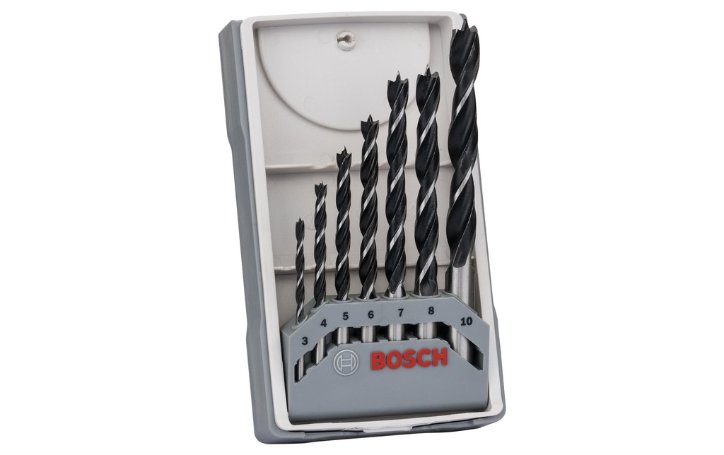 Bosch Professional Kits de forets à bois 3 - 10 mm, 7 pièces