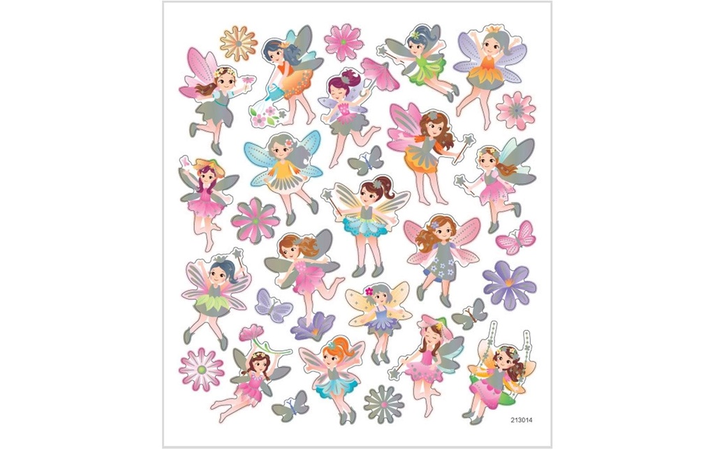 Creativ Company Autocollant à motif Fées 1 feuille