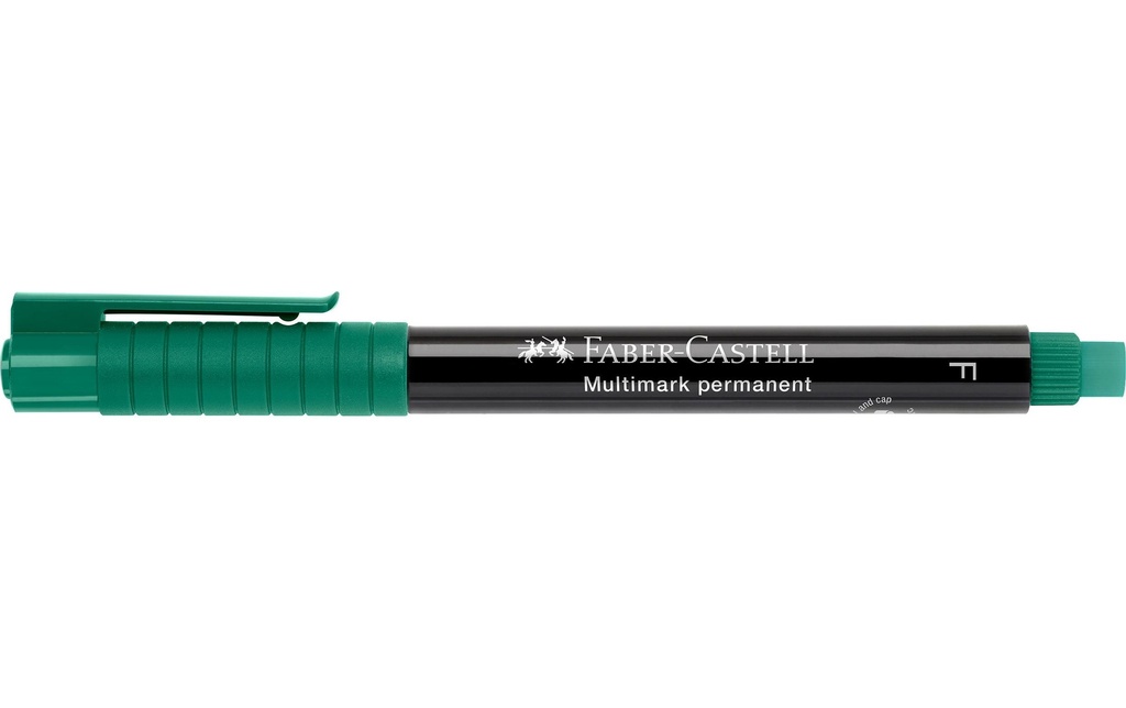 Faber-Castell Marqueur indélébile Multimarque F, vert