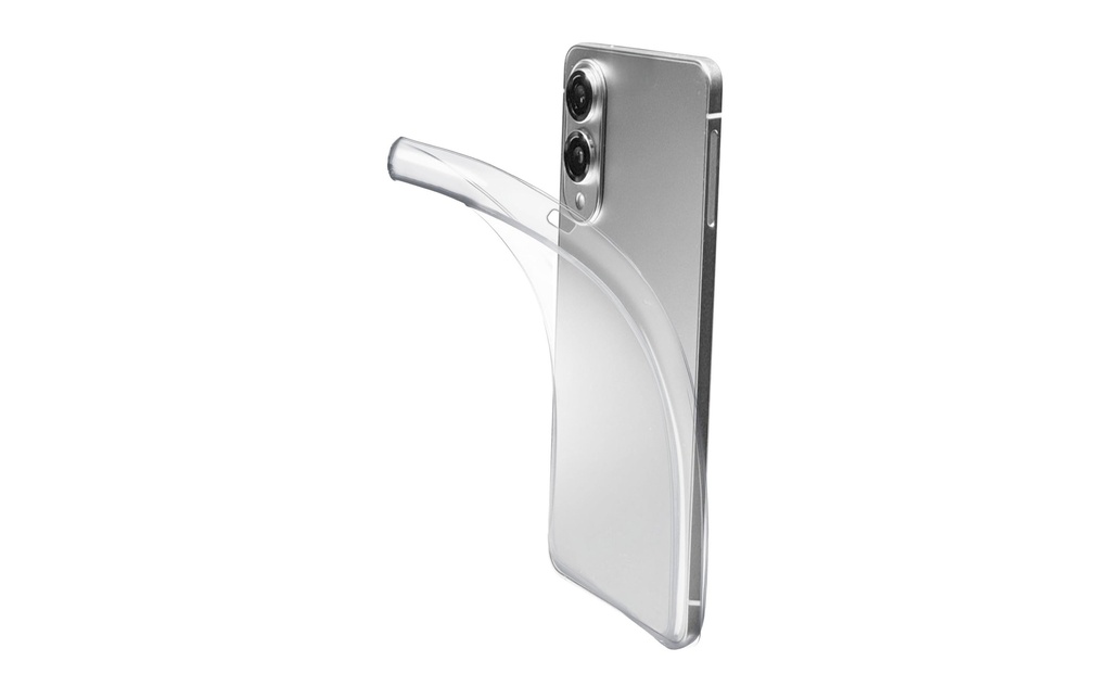 Cellular Line Coque arrière Rubber Case Fine Galaxy S25 Edge Transparent