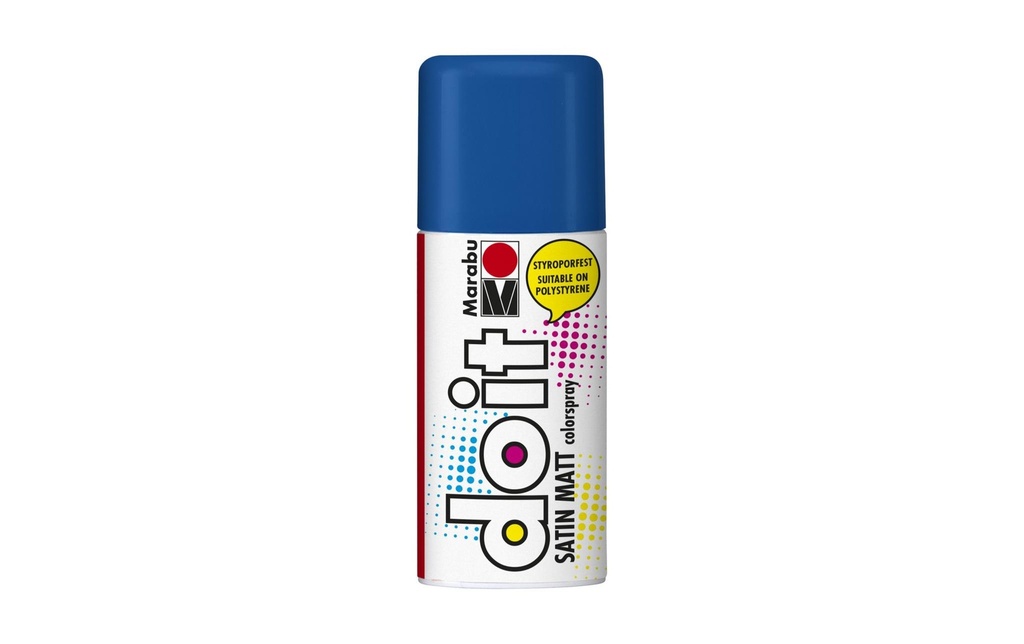 Marabu Peinture aérosol do it Satin 150 ml, Bleu foncé