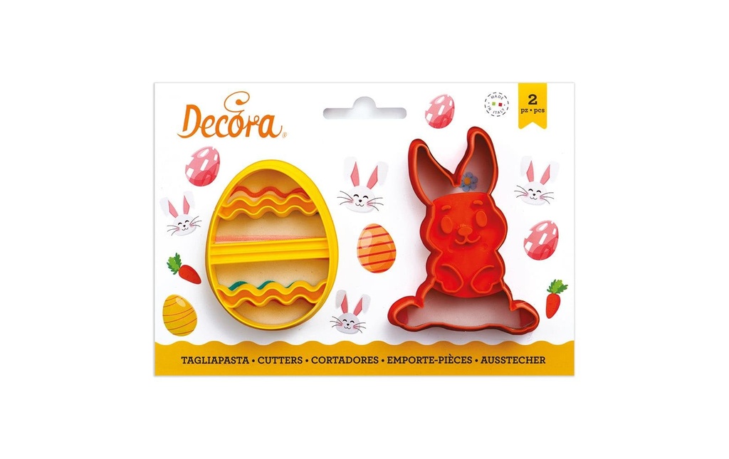 DECORA Emporte-pièce lapin et oeuf 2p (2 pces)