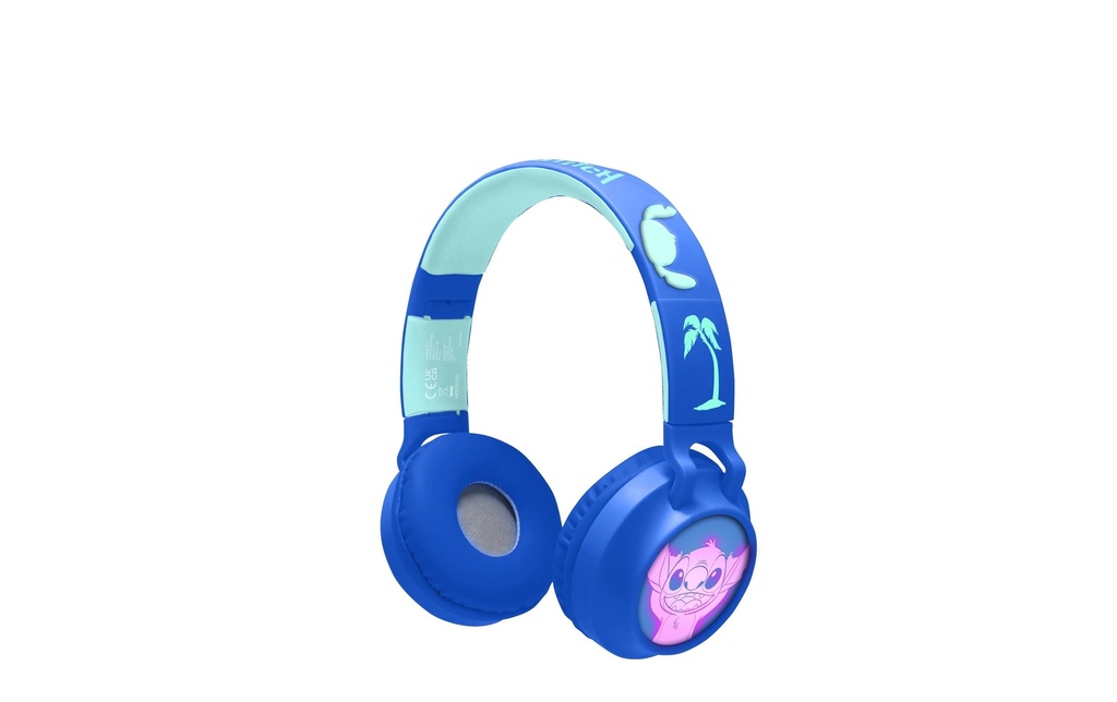Lexibook Casque Bluetooth/câble 3D Stitch Bleu