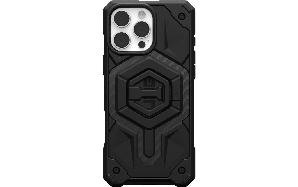 UAG Coque arrière Monarch Pro + Stand iPhone 16 Pro Max Carbon