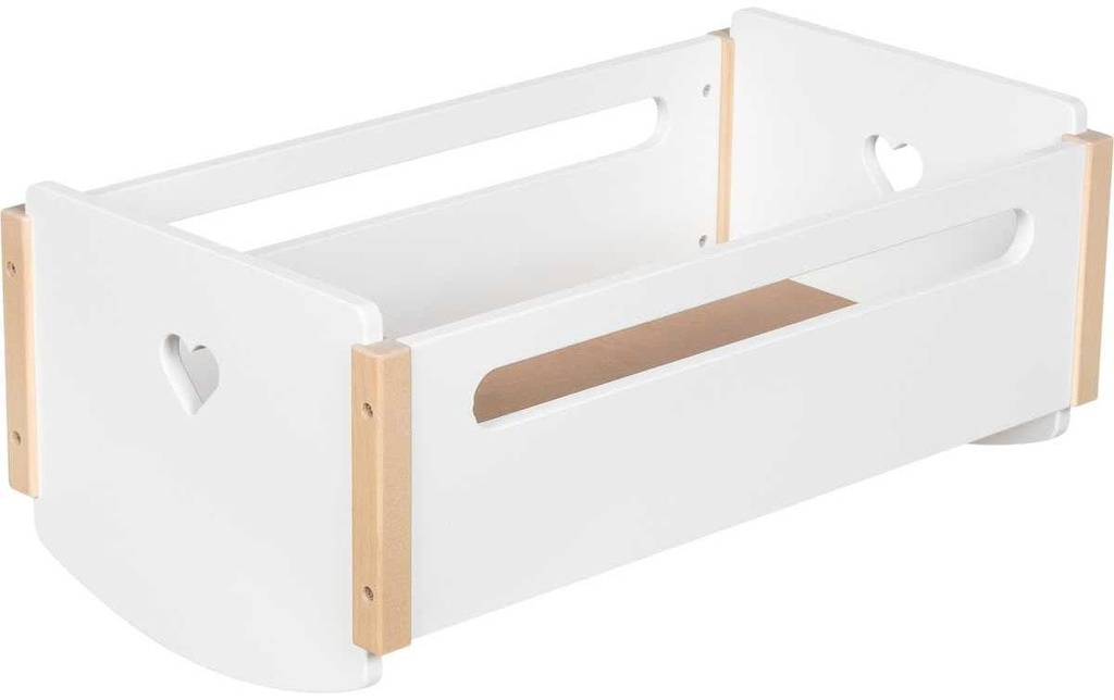 Goki Accessoires pour poupées Berceau de poupée Cœur 52.2 x 28.7 x 22 cm