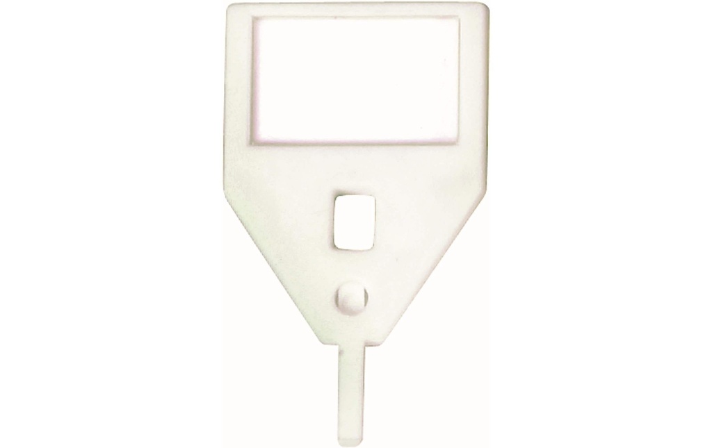 Robert Rieffel Porte-clés Visu-Color 10 pièces, blanc