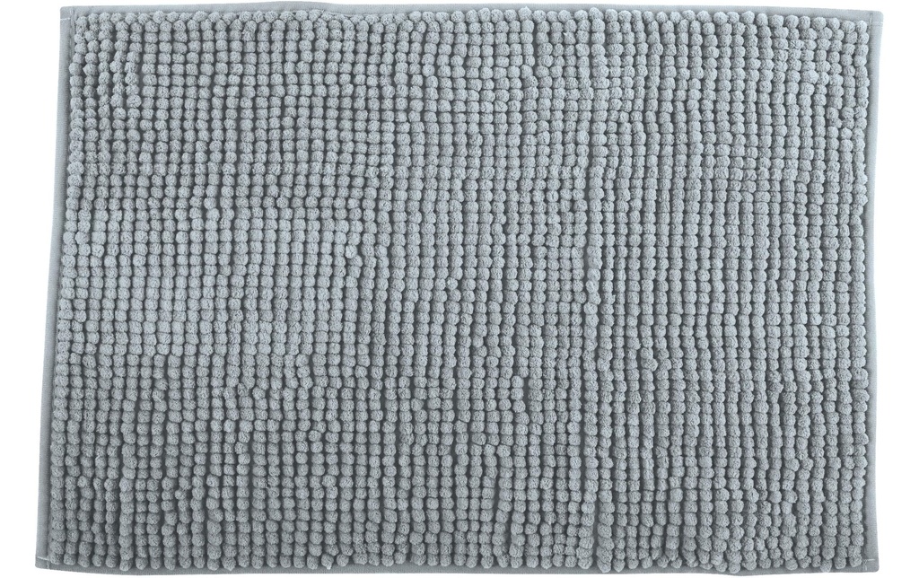 MSV Tapis de bain Chenille 60 x 90 cm, Gris clair