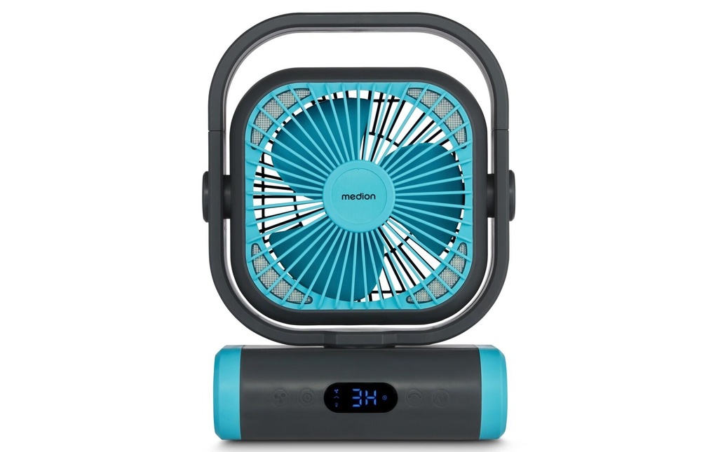 Medion Ventilateur USB E10 TF Bleu/Gris