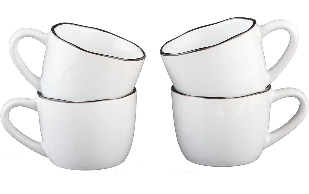 Björn Set de tasses Pure 120 ml, 4 Pièce/s, Blanc