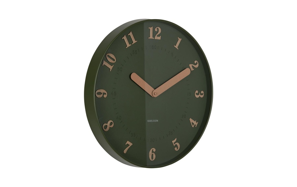 KARLSSON Horloge murale Amena 40 cm, Luxury Green