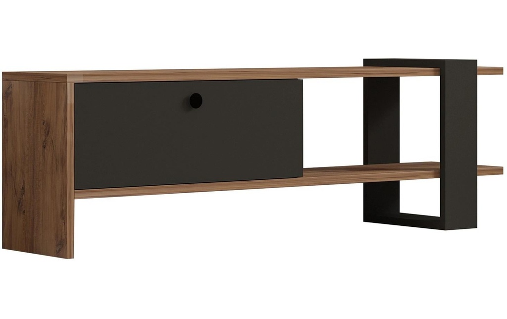 Woody Fashion Meuble TV Ova 120 x 25 cm, Brun