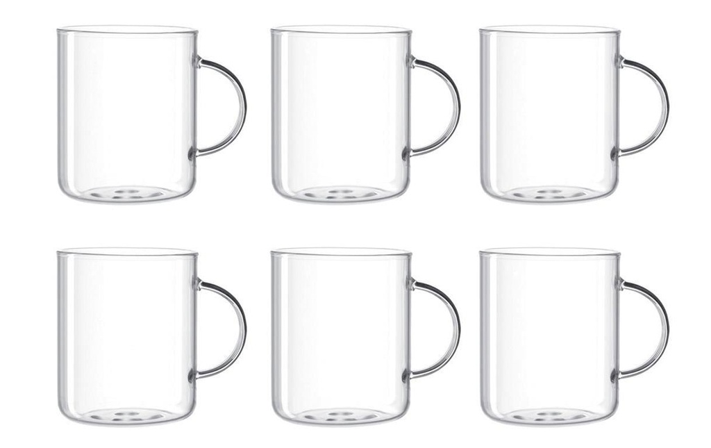 LEONARDO Tasse à thé Novo 570 ml, 6 Pièce/s, Transparent