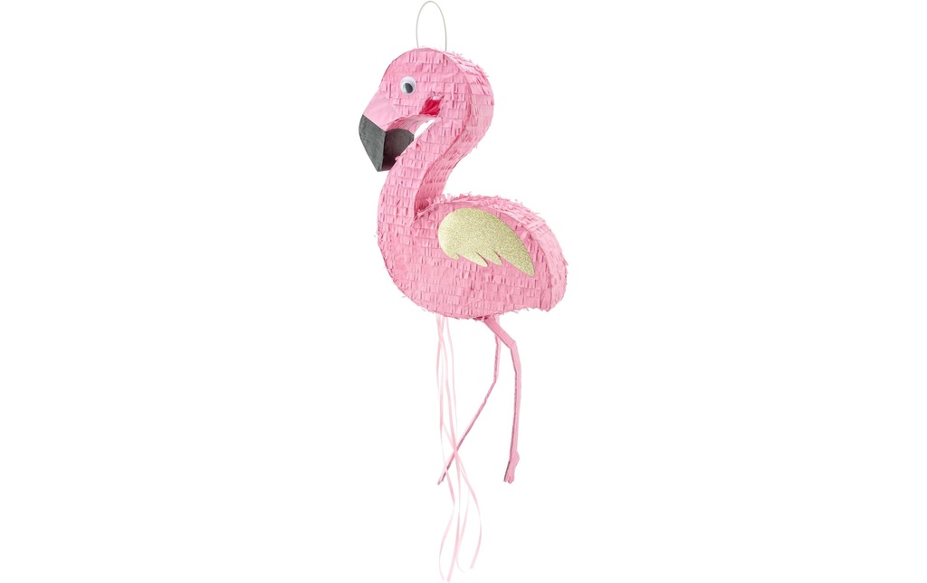 Partydeco Piñata Flamant, 25 x 55 x 8 cm, Rose, 1 pièce