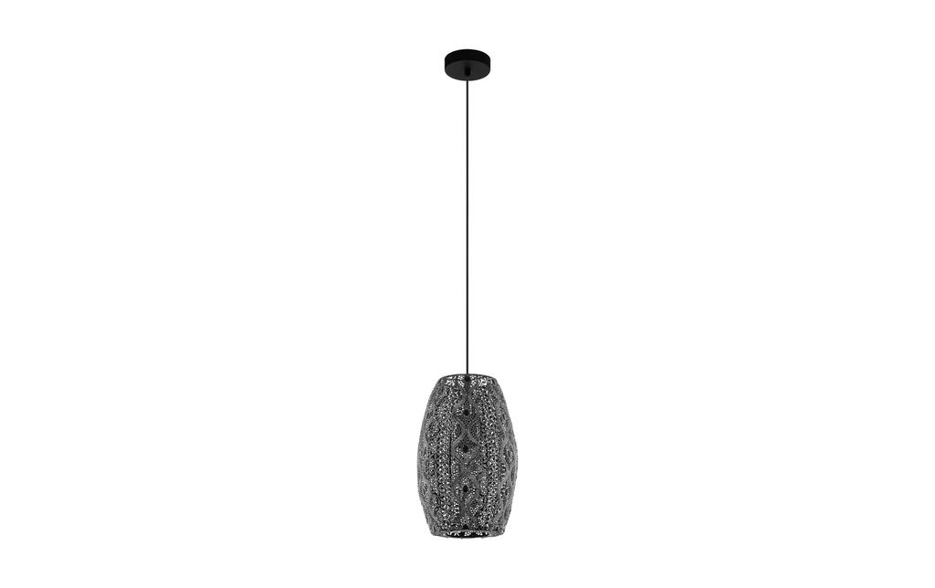 EGLO Leuchten Lampe suspendue RIYADH 1x E27, Noir