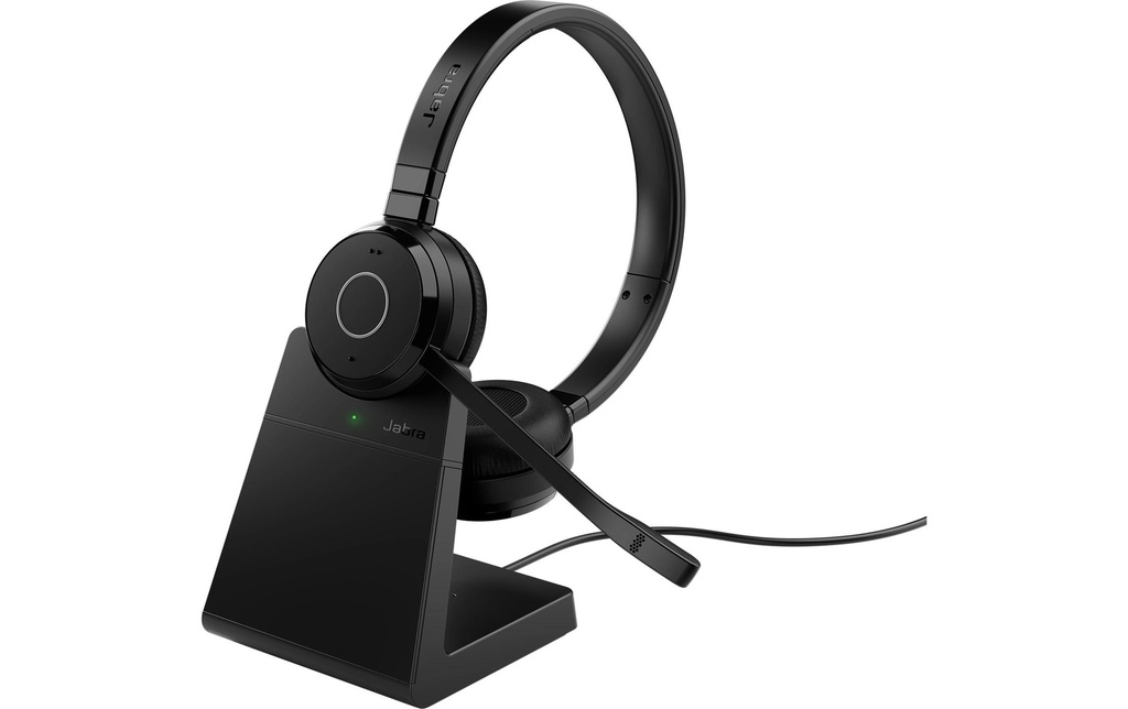 Jabra Casque avec micro Evolve 65 TE Stereo MS avec station de chargement