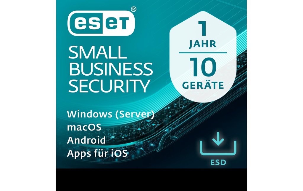 ESET Small Business Security ESD, Version complète, 10 utilisateurs, 1 an, ML