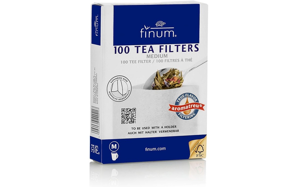 Finum Filtre à thé M 100 Pièce/s