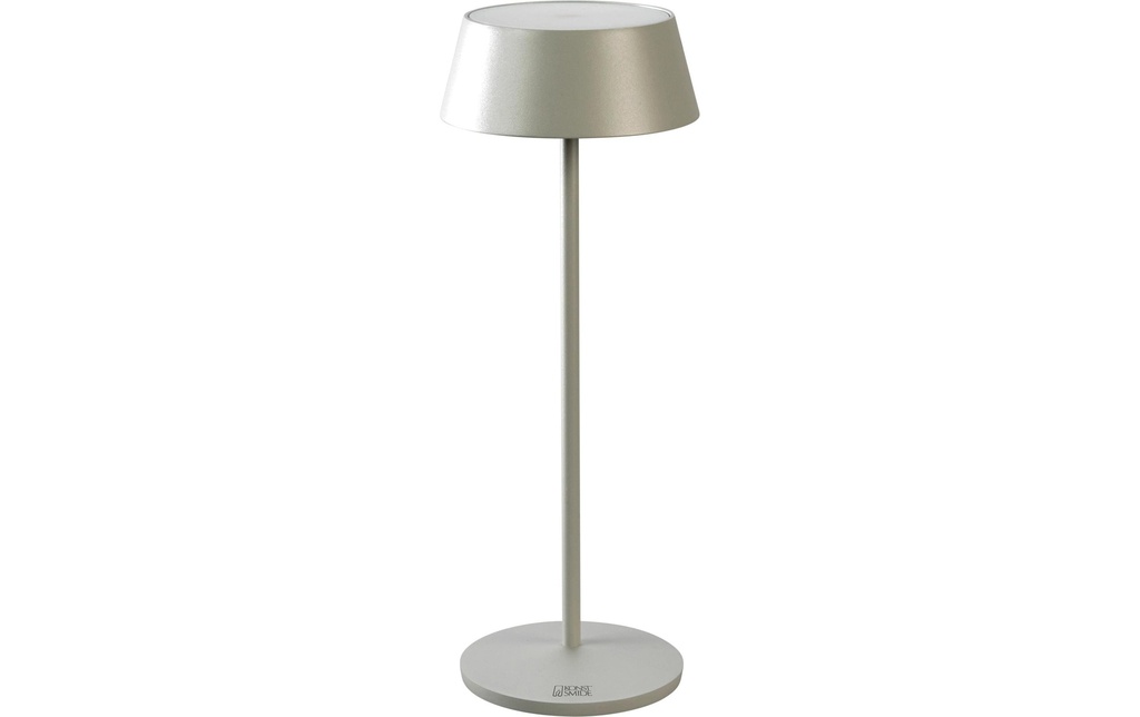 Konstsmide Lampe de table à accu Menton LED 2200/2700K, avec variateur de lumière - Gris