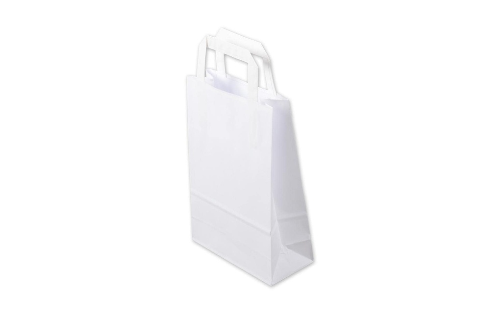 ELCO Sachet cadeau avec anse plate 18 x 6 x 26 cm 50 Pièce/s, Blanc