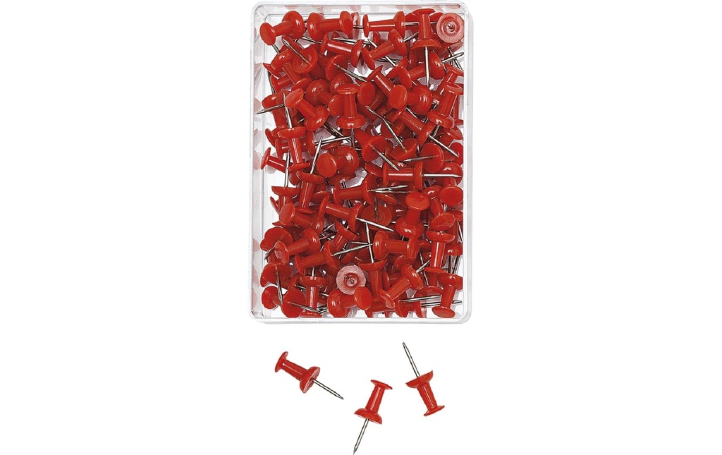 WEDO Punaise 9 mm Rouge, 100 pièces