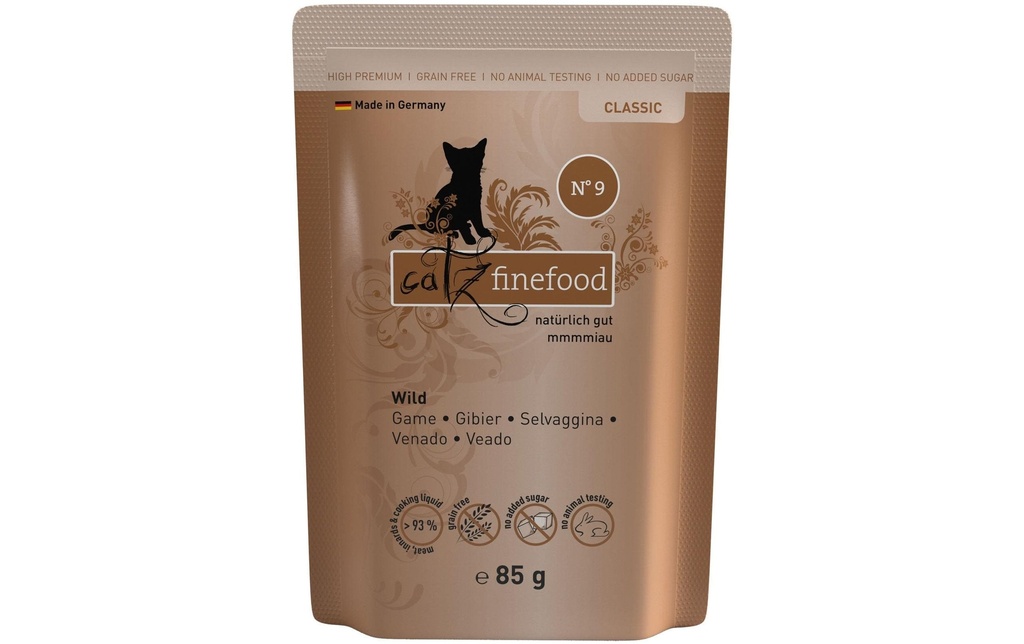 catz finefood Alimentation humide No.09 Wild, 85 g