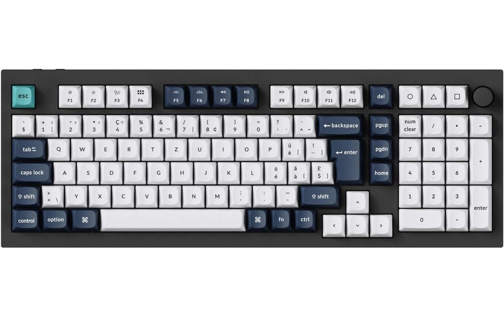 Keychron Clavier de gaming Q5 Max Black QMK Red Switch
