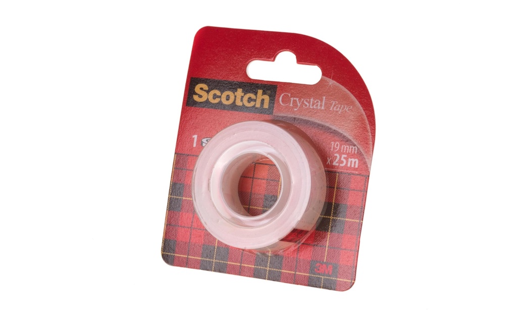 Scotch Ruban adhésif Crystal 19 mm x 25 m Clair