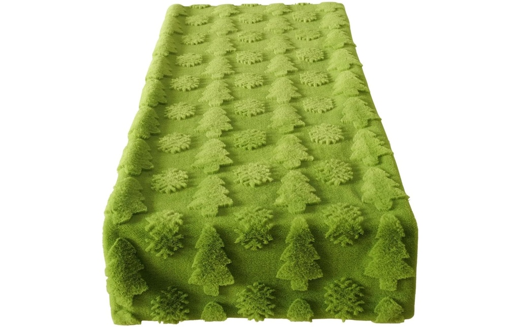 Boltze Chemin de table Naina Textile, 140 x 40 cm, Vert