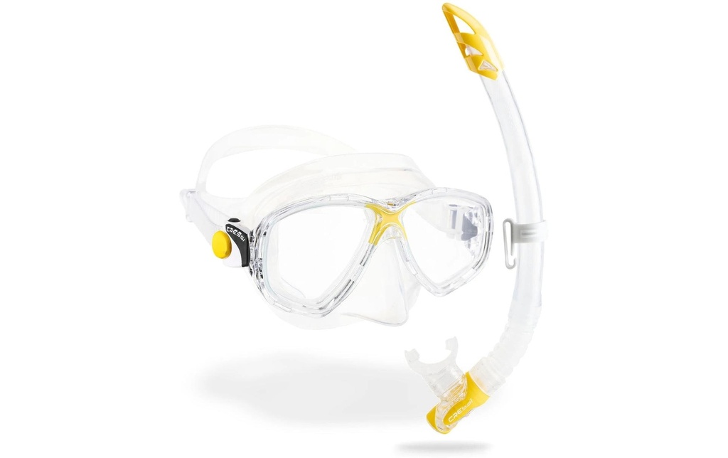 CRESSI Marea + Gamma Snorkel Combo Clair/Jaune