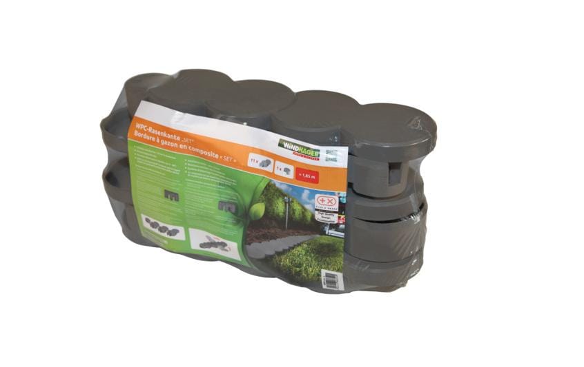 Windhager Bordure pour le gazon WPC 1,85 m set