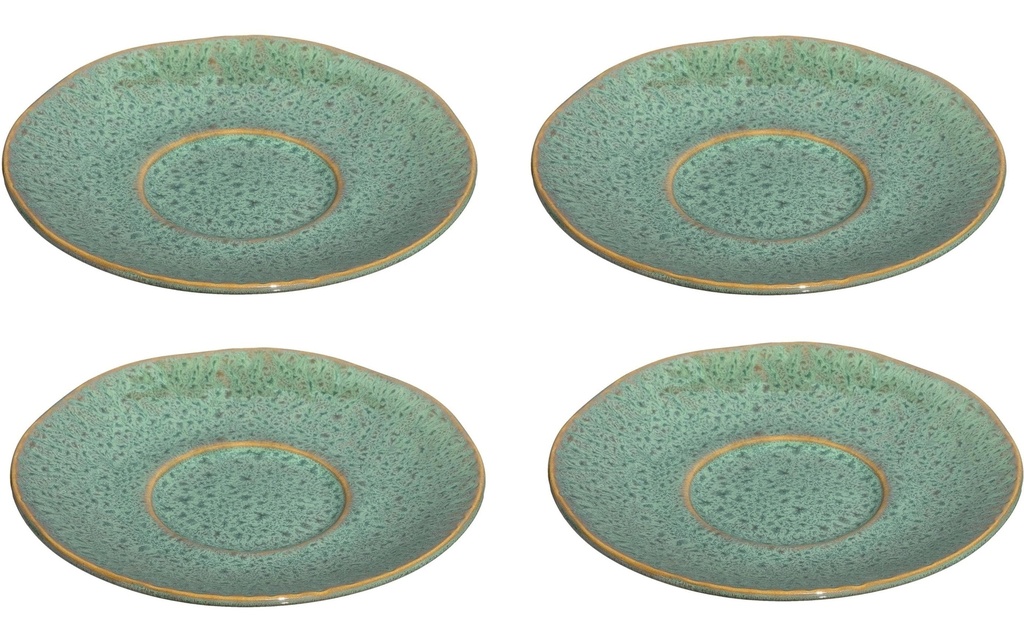LEONARDO Soucoupe Matera Ø 15 cm, 4 pièces, Vert